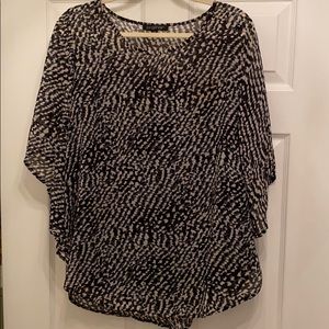Black and gray blouse